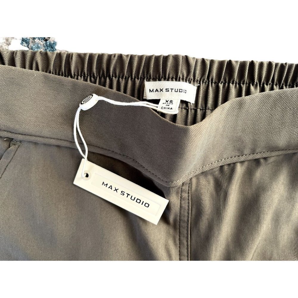 NWT Max Studio Twill Pull-On Trousers XS - Picture 9 of 11